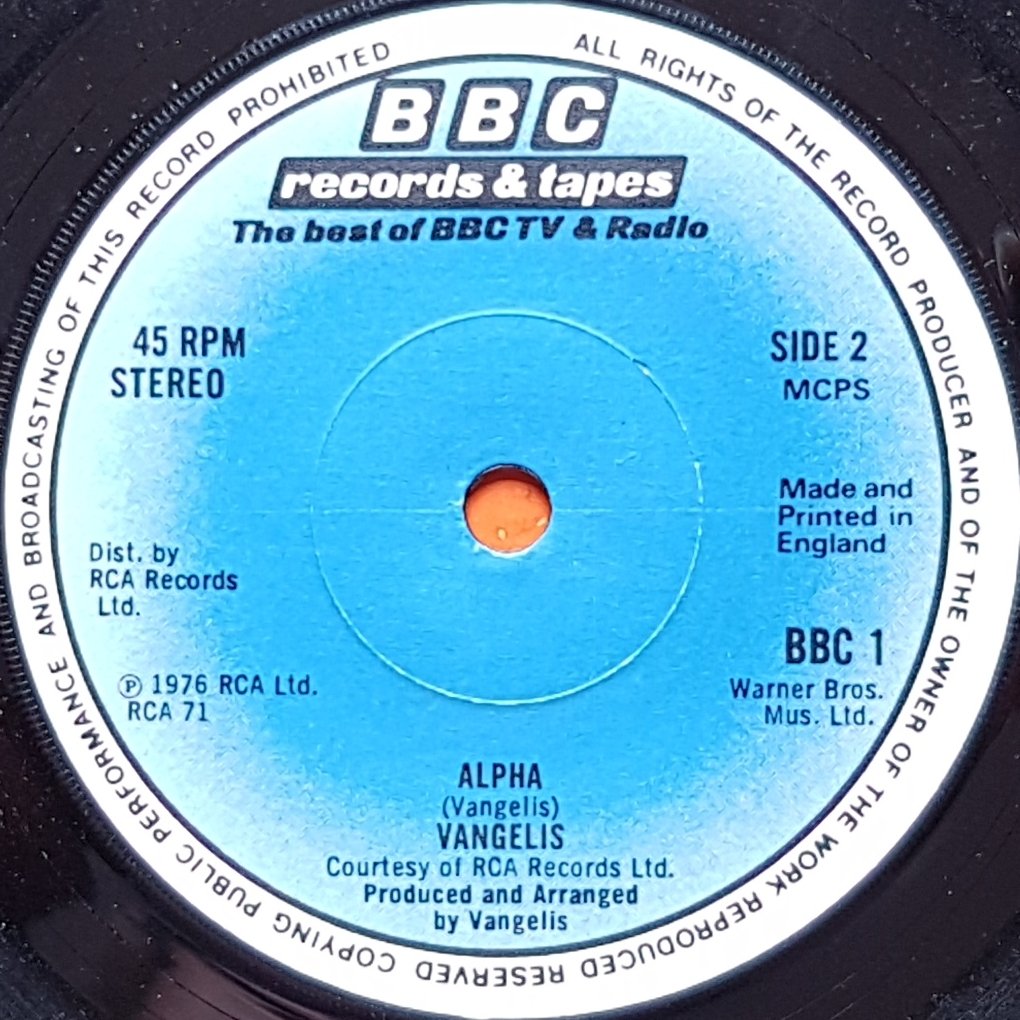 BBC 1 Heaven & Hell (Cosmos) Vangelis from the BBC records and Tapes library Label